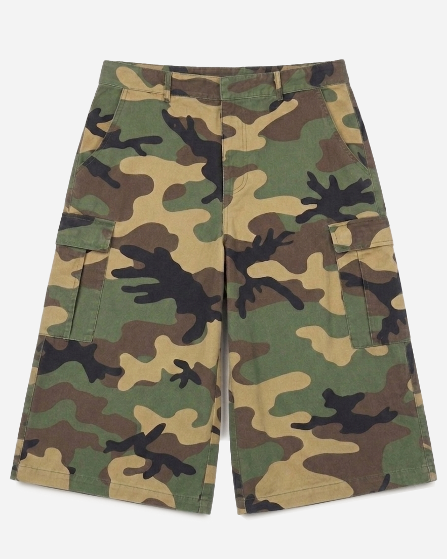 Baggy Hiking Camo Shorts