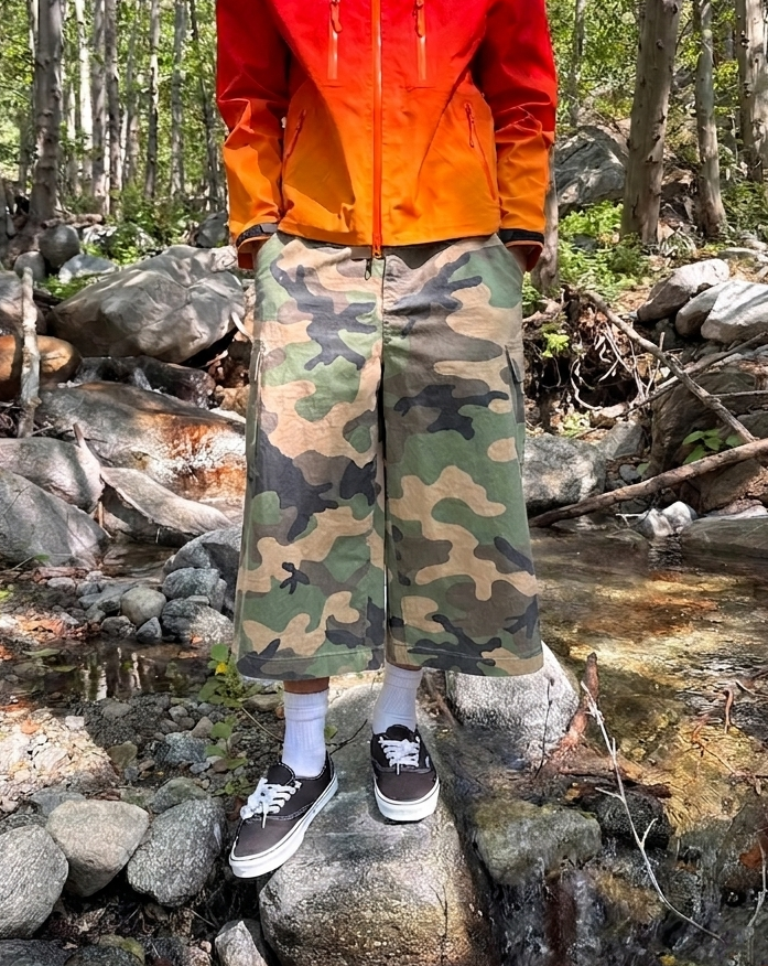Baggy Hiking Camo Shorts